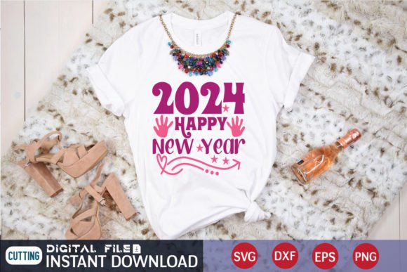 2024 Happy New Year: A Festive Graphics Boost for T-Shirt Designs