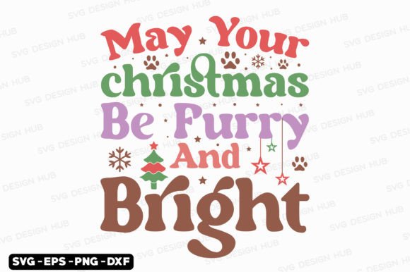 A Festive, Furry Graphic for T-Shirt Designs and Seasonal Branding