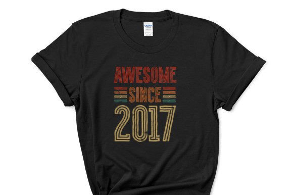 Awesome Since 2017: A Versatile Embroidery Design
