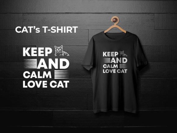 Cat T Shirt-61: A Graphics Asset for Editorial and Print Templates