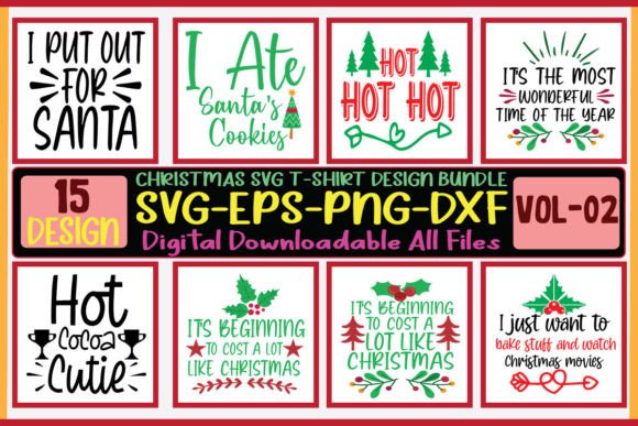 CHRISTMAS SVG T-SHIRT BUNDLE: Perfect for Holiday Graphics