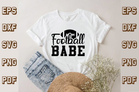 Football Babe Svg: Perfect for T-Shirt Designs & Graphics