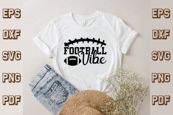 Football Vibe Svg for Modern T-Shirt Designs and Graphics