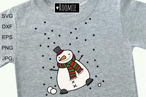 Hand drawn Scandi Snowman: A Perfect Graphic for Crafts