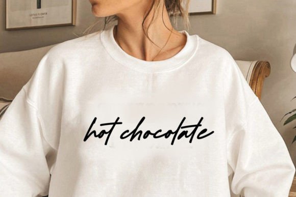 Hot Chocolate Svg Modern Design for T-Shirt Graphics