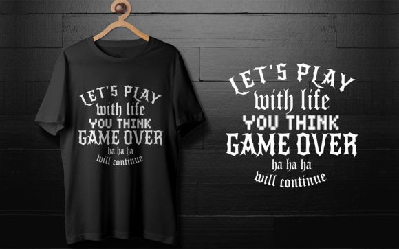 Let's Play with Life Retro Svg T-Shirt Designs