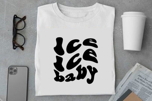 Retro Christmas Design, Ice Ice Baby: A Versatile T-Shirt and Graphics Asset