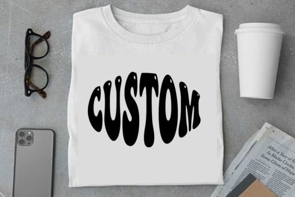 Retro Text Design, Custom: A Versatile Graphics Asset for T-Shirt Designs