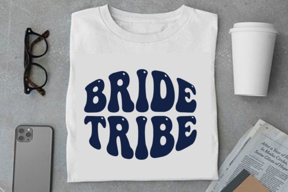 Retro Wedding Design, Bride Tribe: Perfect for T-Shirt Designs and Graphics